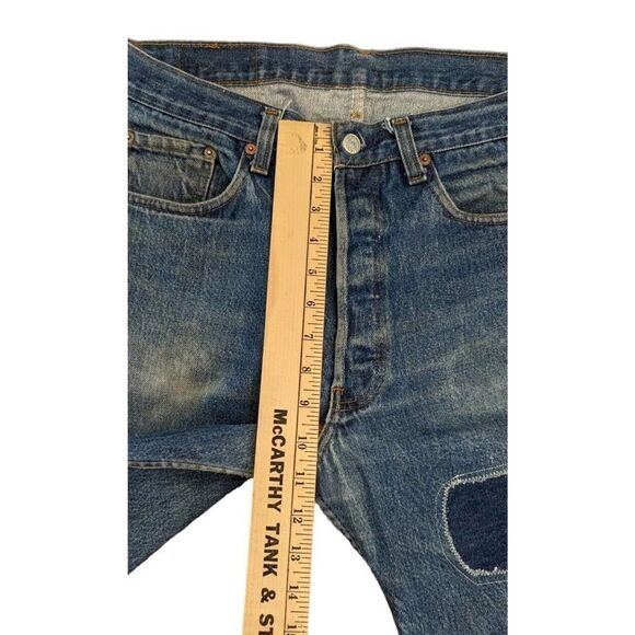 Levi's Men's 501 Red Tab Size 34W 36L 1985-87 Distressed Mended #379 - Picture 5 of 11